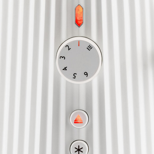 ALESSI Toaster Home Breakfast Machine Sandwich Toaster Bagel Toaster Plisse Pleated Series White