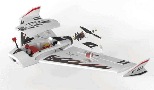 HEE WING F-01 升级版飞翼三角翼固定翼长续航竞速飞机 PNP 散件