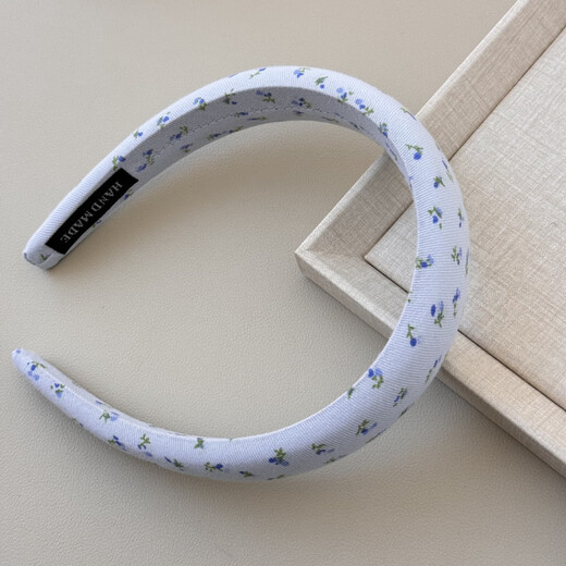 Jiuvia Yi Mengling's same wide-brimmed headband for women 2025 new hairpin bundle high skull knitted headband hairband hair accessories JYFG244 blue floral headband