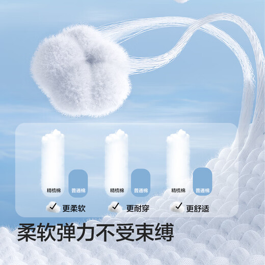 Balabala Melody co-branded girls' underwear cotton boxer children's four-corner unclip PP three-pack 209925170025