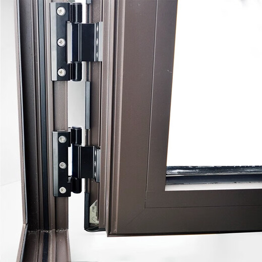 Shanhe Industrial Products Broken Bridge Aluminum Door and Window Hinge Casement Window Hinge Folding No Punch Invisible Hinge Black Short Style - 90mm Long