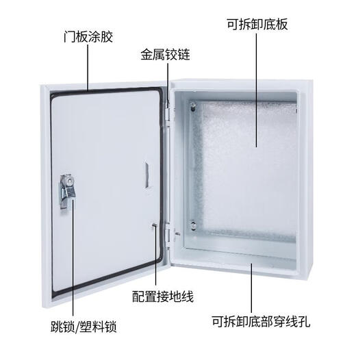 Electrical box distribution box indoor foundation box surface-mounted electric control box household electric switch box outdoor waterproof meter box control box 500*600*200 vertical box thickened