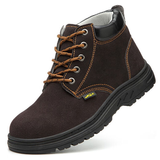 Puyahua Electric Welding Wably Protection Shoes Herren High-Top-Kuhlatten-Anti-Scenen-Arbeitsschuhe Stahlbeutel Kopf Anti-Smash Anti-Punty Leichte Baustelle Sicherheitsschuhe 06 Military Green Gummi-Sohle-Vier-Saison-Modell [Single Model] 44