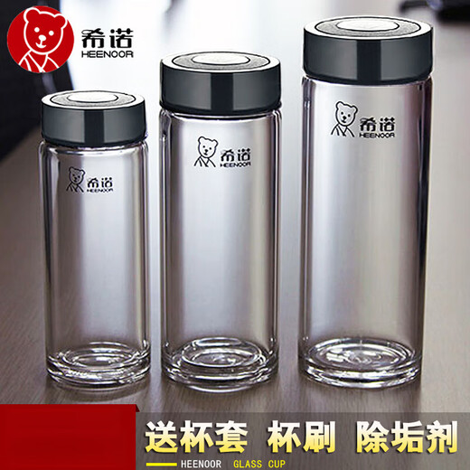 
HEENOOR classic water cup single-layer thickened explosion-proof flower tea cup glass/6016/6017 6076-None counter one for one compensation 695ml