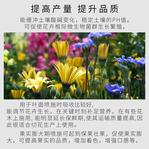 Guoguang Potassium Dihydrogen Phosphate Fertilizer Plant and Flower Special Foliar Fertilizer Clivia Large Element Water-Soluble Fertilizer Agricultural 98% Potassium Dihydrogen Phosphate 500g 100g 5 bags