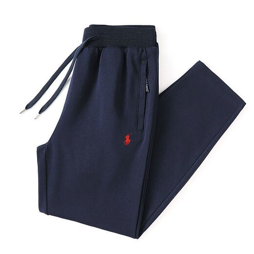POLO SPORT American Ralph Lauren 2025 Spring New Horse Logo Embroidered Pure Cotton Loose Casual Pants Large Size Trousers Navy/Straight XL
