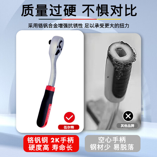 WURTH 1/4-inch ratchet wrench set-17-piece set household auto repair tools repair set