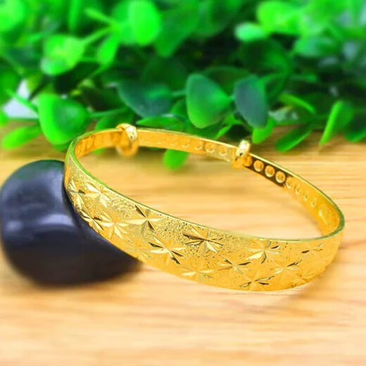 Jaggia Old Phoenix 999 Vietnamese sand gold bracelet gold-plated non-fading bracelet bracelet glossy Euro coin women's bracelet Mengxi 20g light bracelet Mengxi Wulao Fengxiang same style