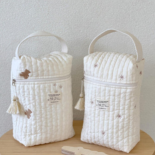 Wenzhi Mommy Bag Diaper Bottle Breast Pump Storage Bag Portable Travel Mother and Baby Bag Portable Mom Bag with Pendant Star Diaper Bag