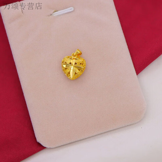 Yingtang Lao Fenghuang Gold Store Gold Pendant Women's 18K Fashion New Style Pendant Bow Single Pendant Necklace Golden Flower Pendant Lao Fengxiang