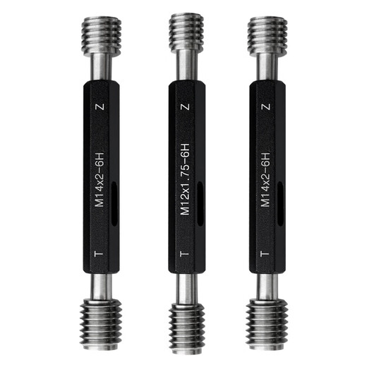 Thread plug gauge set/American internal thread pass-and-stop gauge set/Thread gauge set M1-M24 set of gauges M3+M4+M5+M6+M8+M10+M12