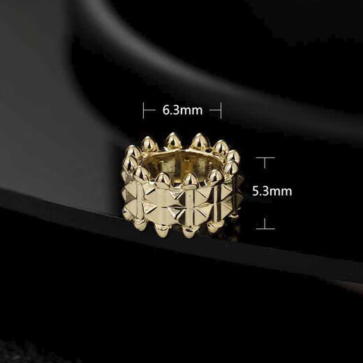 Chishe 18K gold rivets engraved Passepartout cylinder pendant sweet cool niche geometric fashion necklace pendant ins versatile light gold in stock