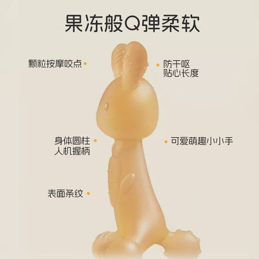 Dr. Ma baby teether, molar stick, small mushroom teether, newborn child bite gum, fruit bite bag, 5 pieces