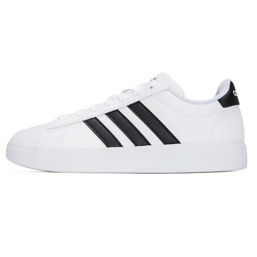 Adidas casual shoes for men and women 2025 autumn and winter new sports shoes GRAND COURT 2.0 low-top sneakers GW9195 white/black 40