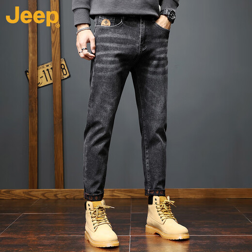 Jeep (Jeep) American haut de gamme beau jean pour hommes 2025 Nouveau pantalon long pantalon de la rue High Street Été.