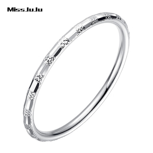 Miss JuJu pt950 Platinum Bracelet Women's New Fashion Semi-Solid Platinum Star Track Perfect Round Bracelet Deposit Customized Other Specifications