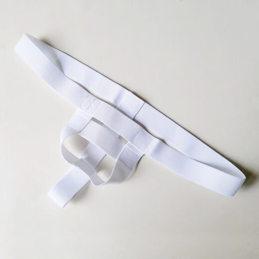 Men's lifting ring underwear, bullet separation, lifting ring, cremaster solid color, sexy low waist single thong, boys' sports, white M