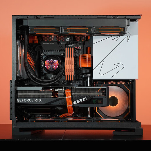 Gigabyte 12-issue interest-free RTX5080 5070ti Super Carving i9/i7/i5 e-sports game live broadcast design water-cooled geometric future Model5 desktop DIY computer host 2 i5 14600KF丨5070 Super Carving