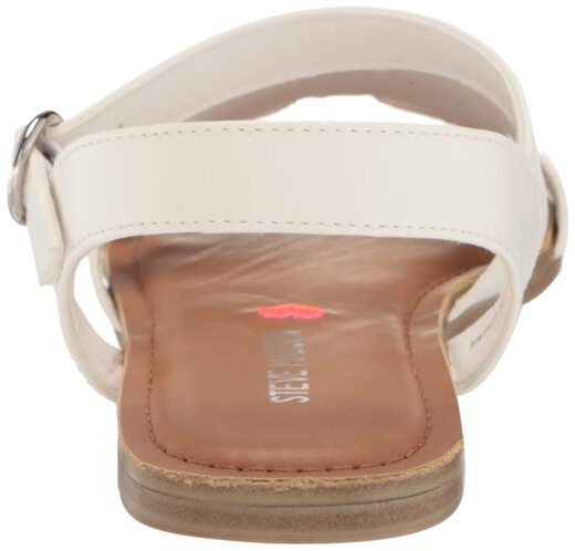 Steve Madden Girls Haydin Flat Sandals, White, Kids 13 White Kids 13