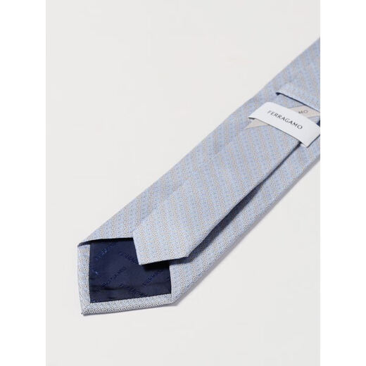 Salvatore Ferragamo Herren Blue Krawatte nagte blau 00U