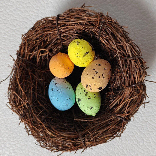 Runhuanian warm grass bird's nest parrot bird's nest outdoor breeding bird balcony bird's nest handmade rattan woven birdcage swallow artificial nest 18cm bird's nest