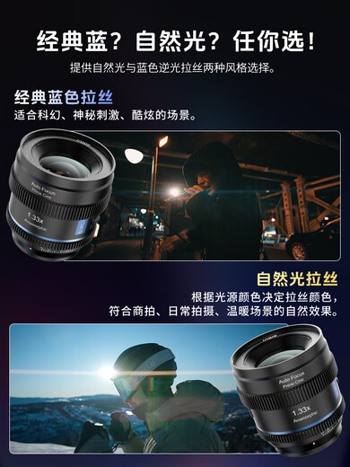 SIRUI S35 autofocus zoom lens 20mm T1.8 1.33x L mount (blue brushed)