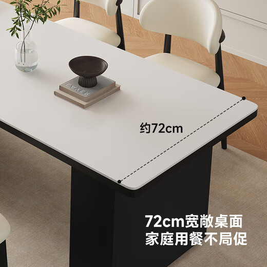 Fengzhiyi solid wood island dining table integrated multi-functional medieval style retractable dining table living room kitchen high-end central guide table LJ-633 retractable island (including cabinet) + horn chair * 4 1.6m (slide rail socket + double hole tea stove)