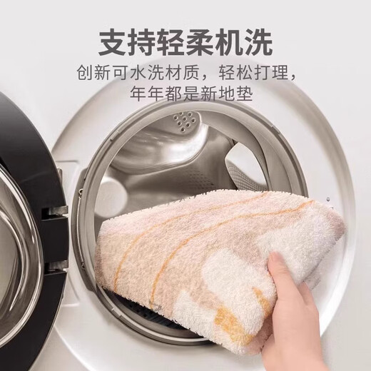 Inshang dopamine bathroom floor mat plush bathtub side absorbent foot mat bathroom anti-splash carpet toilet non-slip mat