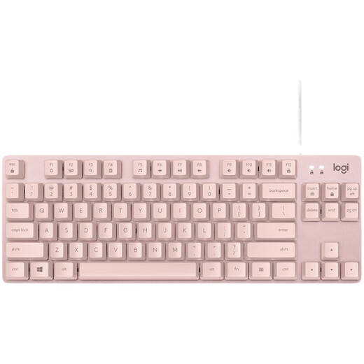 
Logitech K835 wired mechanical keyboard 84 key e-sports game office typing desktop computer household pink red shaft Logitech K835 pink + SF Express boxed warranty 1 year