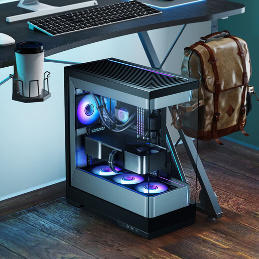 PHANTEKS追风者EVOLV S2 视界之窗黑色台式水冷电脑机箱海景房（配120风扇*4/360水冷位/隐藏线材/5090）