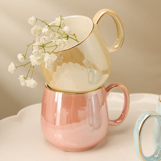 Meidao rotating water set complete set of ceramic afternoon tea tea set large capacity teapot high temperature resistant drinking cup tea cup mixed color pearl-white pot-rotating water set-gift box