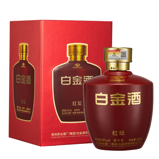 Moutai Liquor Kweichow Moutai Liquor -Serie Bankettgeschenke Sammlung und Trinken neuer und alter Stile zufällige Lieferung [Happy Wine] 53 Grad 500 ml 6 Flaschen Moutai Platinum Wine Red Glas