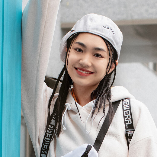 NEW ERA New Yihua 24 new MLB series NY embroidered newsboy hat for men and women, fashionable and versatile beret hat trend gray L