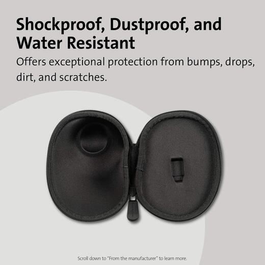 肯辛通（Kensington） 轨迹球硬壳保护套 USB无线连接 防水防震防尘 聚酯纤维 便携收纳 黑色 适配Orbit Fusion轨迹球