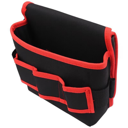 Laiji Tool Bag Electrician 360 Portable Multi-Function Carpentry Waist Bag Sturdy and Durable Thickened Electric Drill Canvas Bag New Thickened Black Canvas Combination Waist Bag Yellow Edge