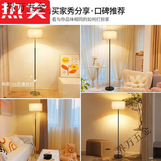 XMSJ落地灯灯具现代客厅卧室立式落地台灯氛围风床头灯 1396-三色-12