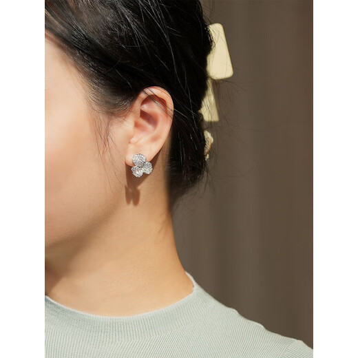 2025 New Pearl Earrings Gift Niche Versatile Earrings Platinum Gray Natural Seawater Platinum Gray Pearls 14mm