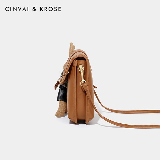 CinvaiKrose bag women's bag mobile phone bag mini bag women 2025 new crossbody bag shoulder bag birthday gift for girlfriend brown