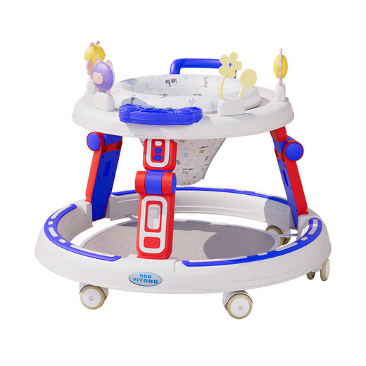 Naughty Captain Yitong Trotteur Anti-O-Leg Bébé 2025 Modèle 9-18 Mois Multifonctionnel Pliable Apprentissage Marche Élégant Vert + Musique