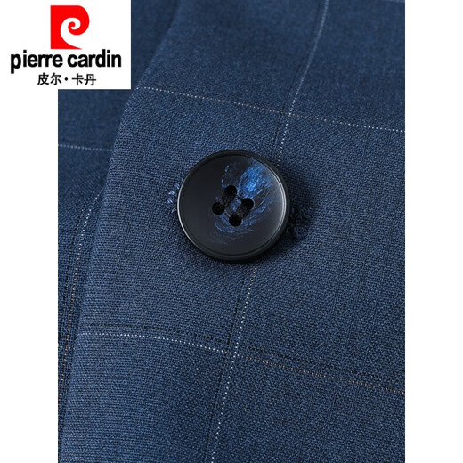 Pierre Cardin Chinese stand-collar tunic suit for men, new Chinese style youth wear, elastic groom and dad wear banquet dress, camel top, pants and shirt Gree M