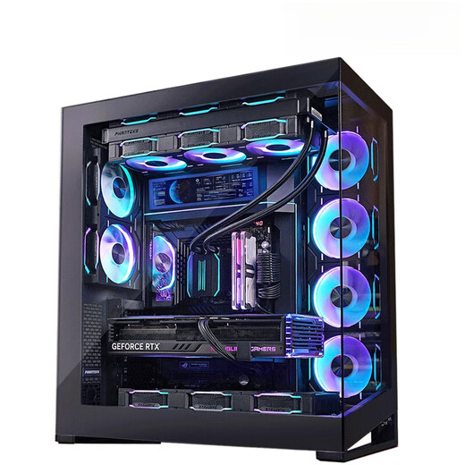 追风者（PHANTEKS）NV7 723全视景无立柱双向摆放360水冷5090电脑机箱 NV7白机箱+D30正向风扇x2+D30反