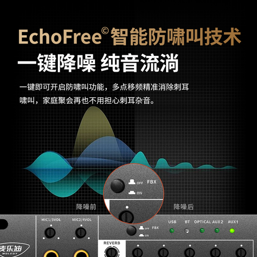 Melody DSP8100 professional audio pre-amp effector audio processor fever-grade karaoke microphone reverberation karaoke home anti-howling equalizer feedback suppressor DSP8100 exclusive version effector (including cable)