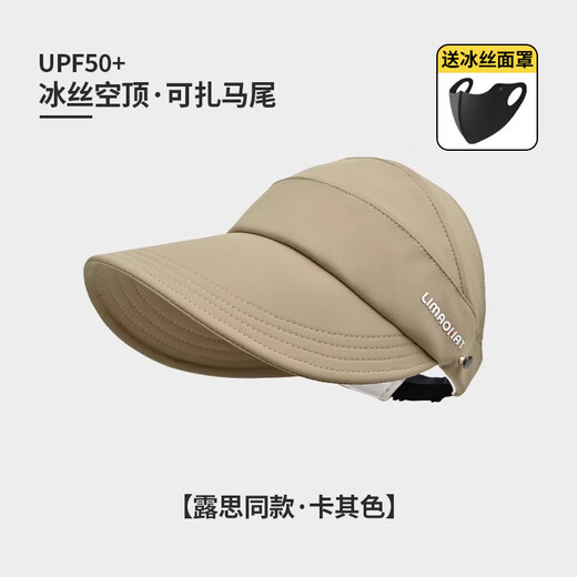 Pájaro carpintero (TUCANO) Sombrero de protección solar pequeño y de ala grande para mujer primavera y verano 2025 Nuevo sombrero de pescador con cola de caballo y lengua de pato vacío en la parte superior beige Sombrero individual del mismo estilo Ruth - hielo libre ajustable 54-59 cm