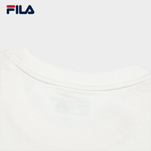 FILA official unisex knitted T-shirt 2025 summer pure cotton loose casual couple short-sleeved T-shirt