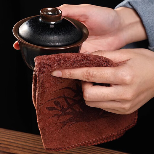 Household rags, tea towels, tea cloths, tea sets, tea table towels, coffee tables, tea cups, tablecloths, rags, absorbent and thickened, 5 packs