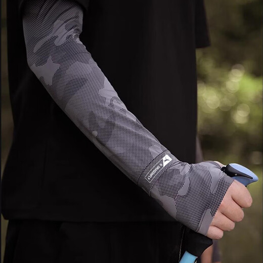 Red Dragonfly Ice Sleeves Men's Sun Protection Sleeves Summer Loose Large Size Ice Silk Anti-UV Arm Guards Fishing Cycling Sleeves