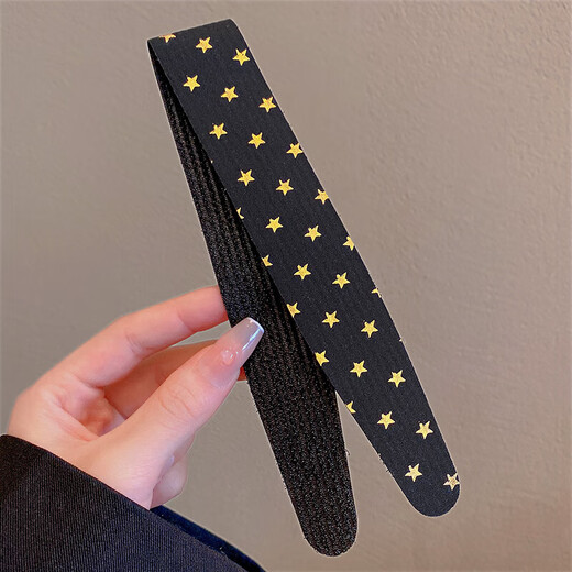 Velcro headband, broken hair finishing artifact, women's hair sticky bangs, hairband, adult and children's lengthening magic sticker, black bow
