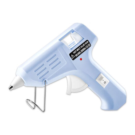 Hot melt glue gun for student dormitories, handmade diy tools, kindergarten children's anti-scalding hot melt glue gun, plug-in type, home style 20 watts, princess powder, aluminum mouth + rubber-coated insulation, glue gun + 10 glue sticks