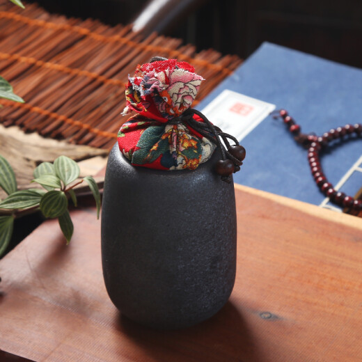 SUSHICERAMICS tea can nostalgic rust glaze large sealed jar ceramic storage jar tea set accessories