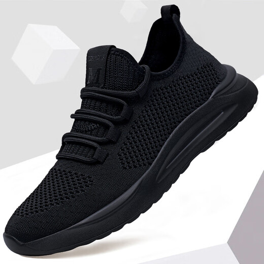RED DRAGONFLY 2025 Spring and Summer New Breathable Mesh Men's Shoes Versatile and Comfortable Sports Shoes Trendy Shoes Fashionable Men's Casual Shoes 9905 Black 38